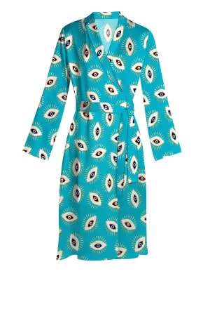 Midi Wrap Dress With Sleeves