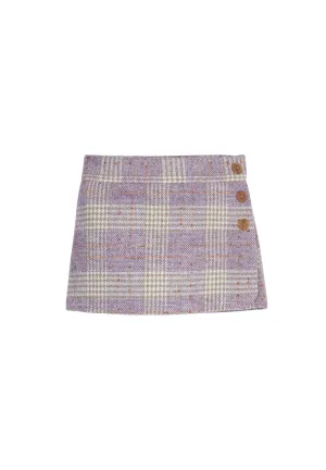 Mini Skort - Lilac Tweed