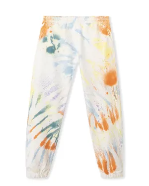 Mixed Dyed Multi Splatter Sweatpants - Natural