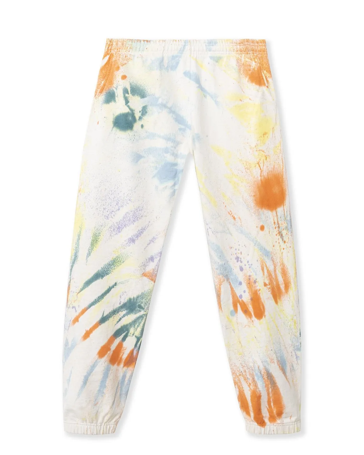 Mixed Dyed Multi Splatter Sweatpants - Natural