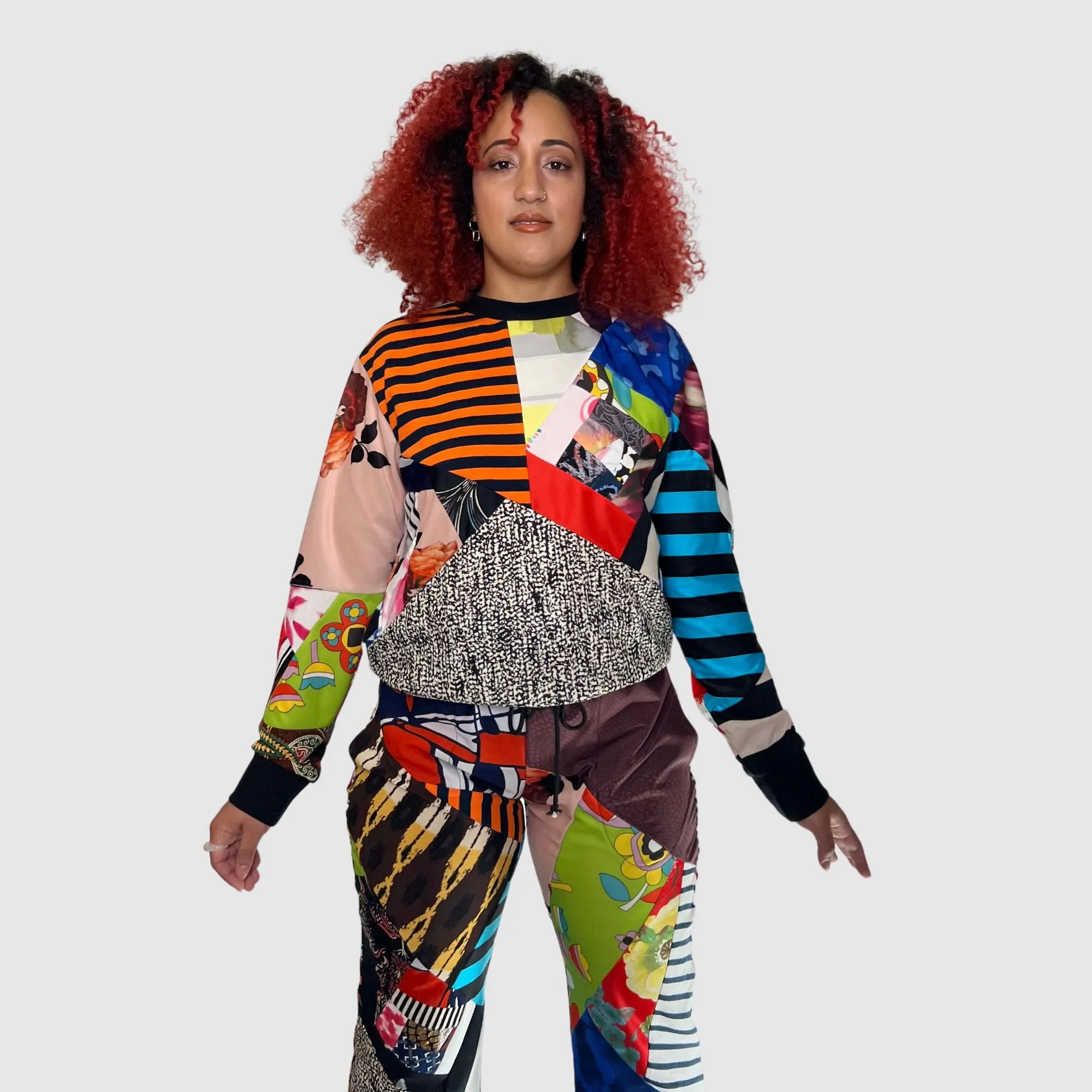 mixed print 'all-over reroll' sweatpant