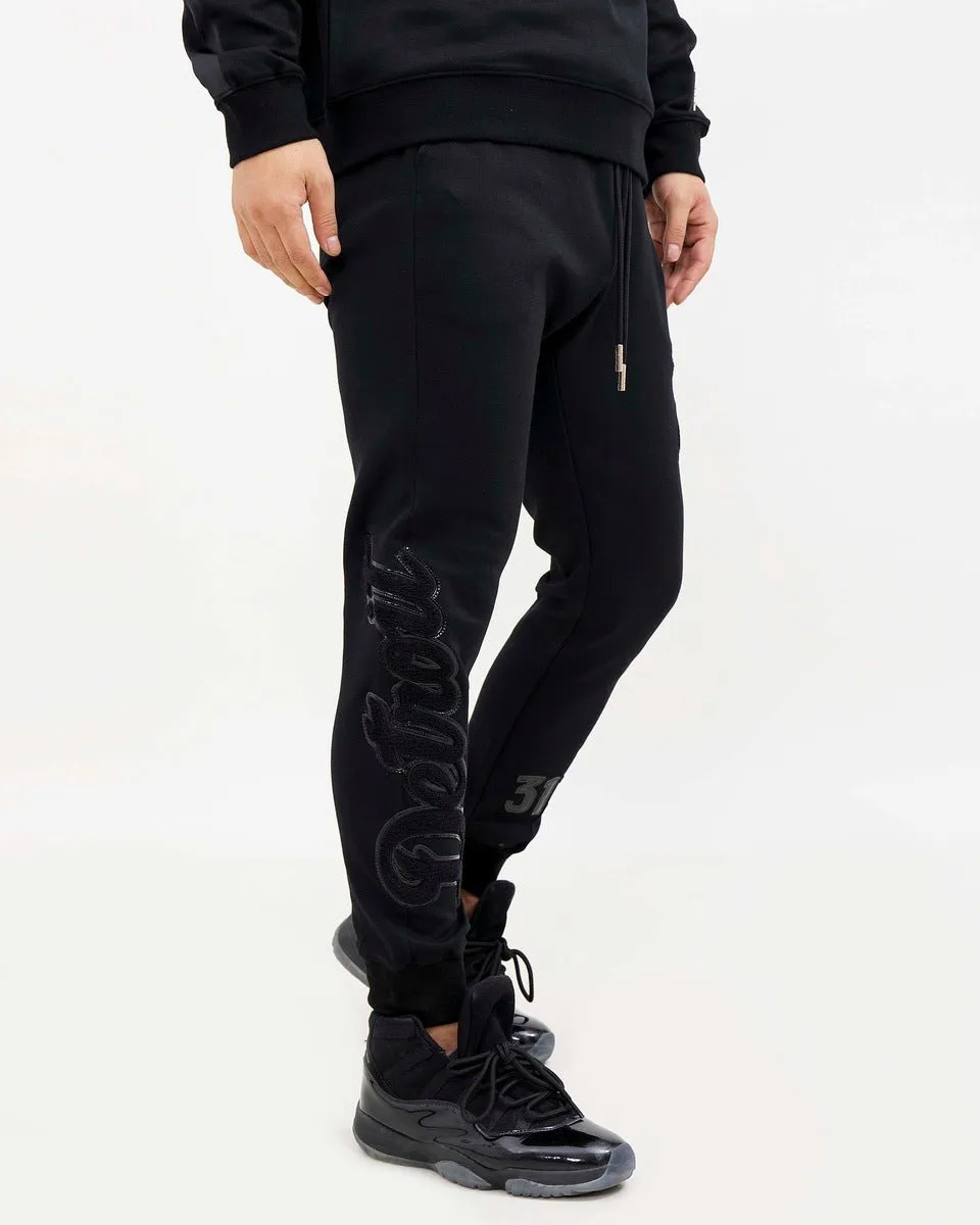 MLB DETROIT TIGERS TRIPLE BLACK MEN'S JOGGERS (BLACK)