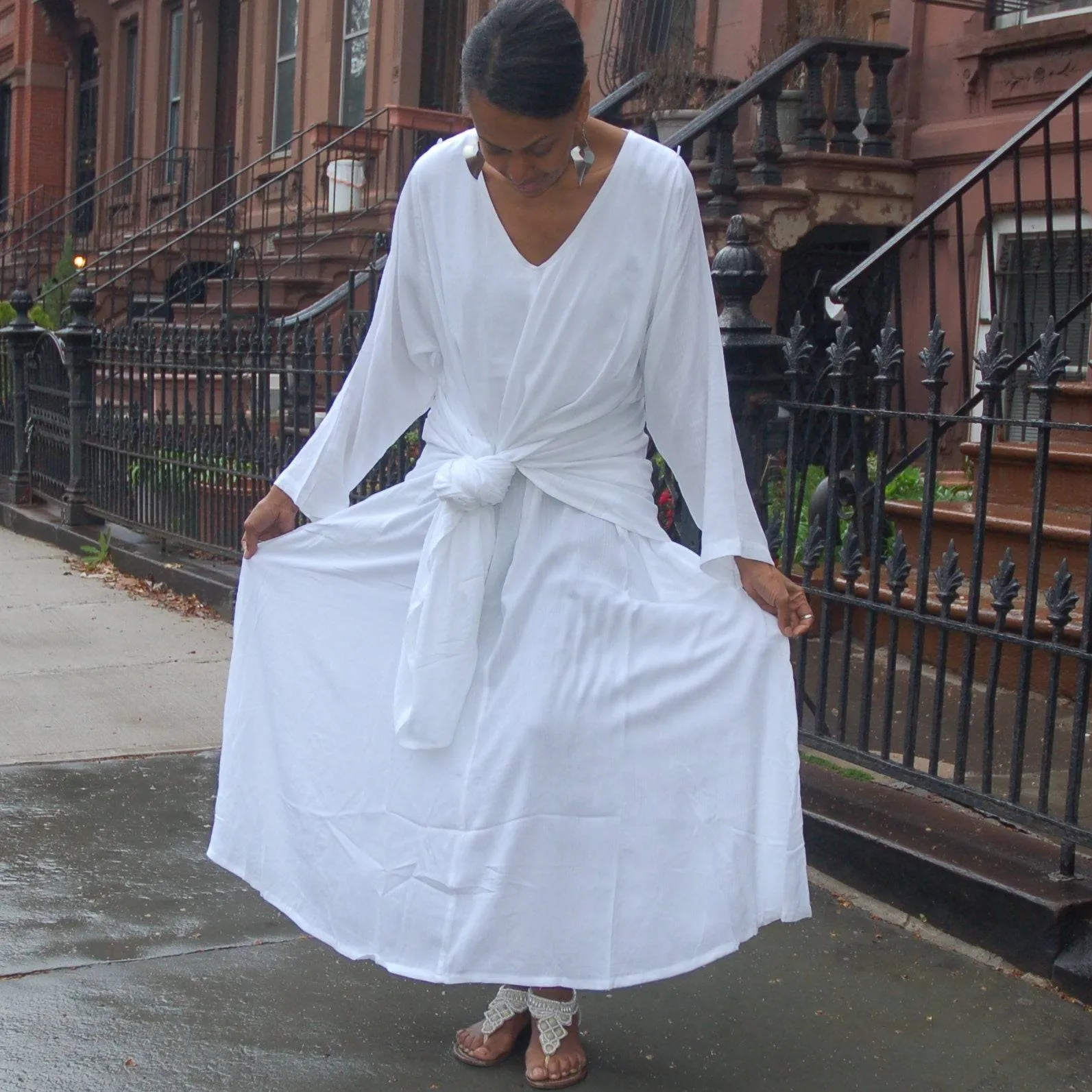 Moroccan Magic Dress with Sleeves in all sizes up to 5X
