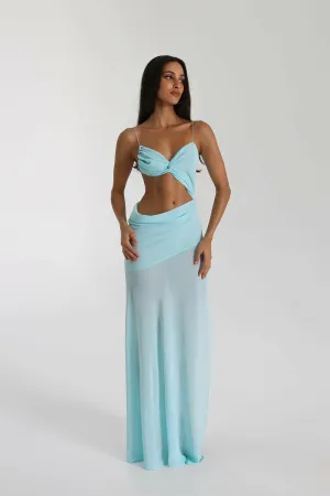 Natalie Rolt Dahlia Dress Baby Blue Size 8