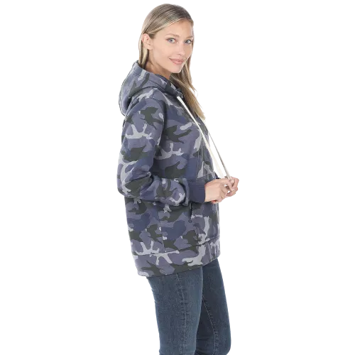 Navy Camo Hoodie