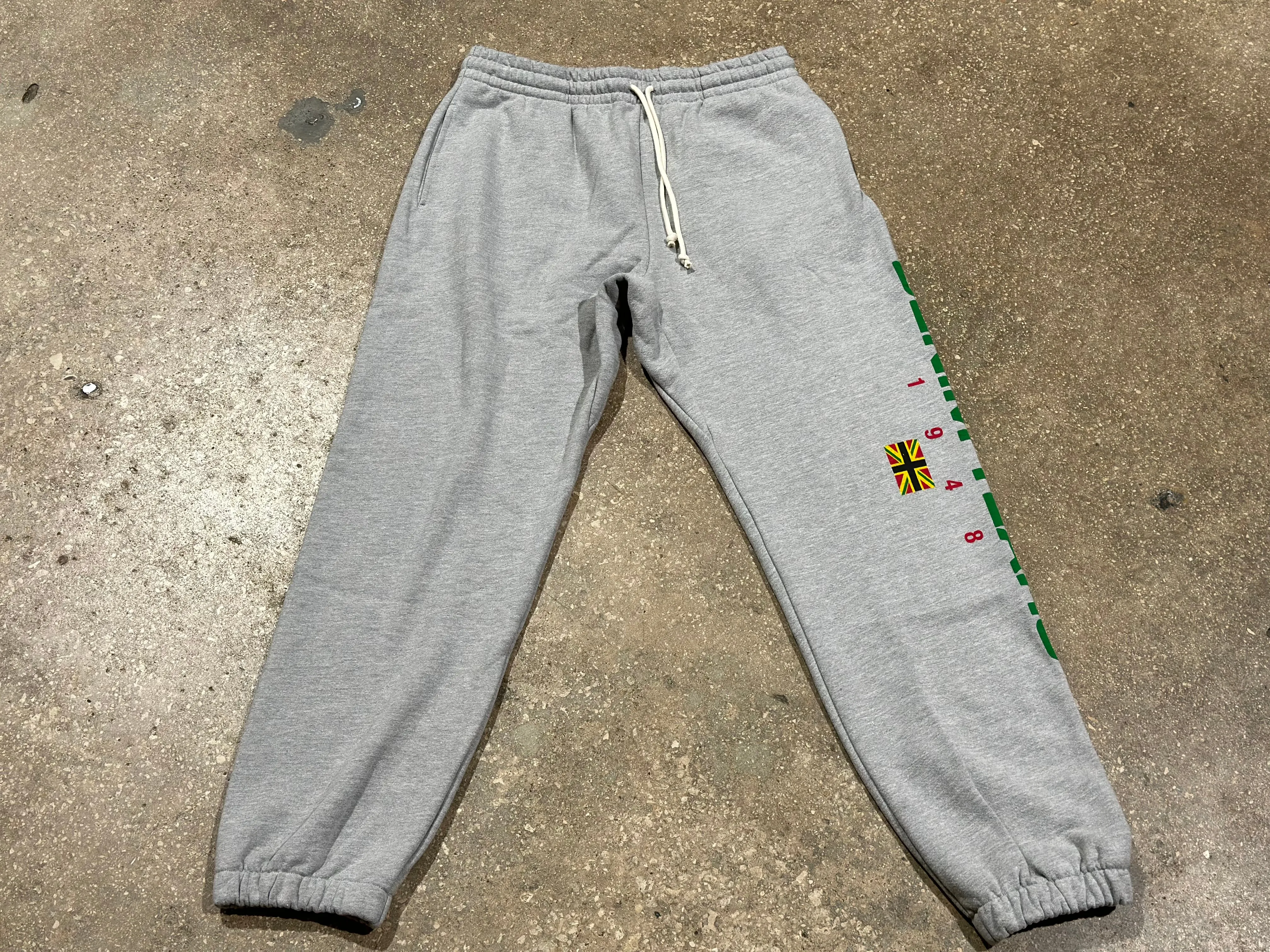 NEW Denim Tears Windrush Empire 1948 Sweatpants - Grey