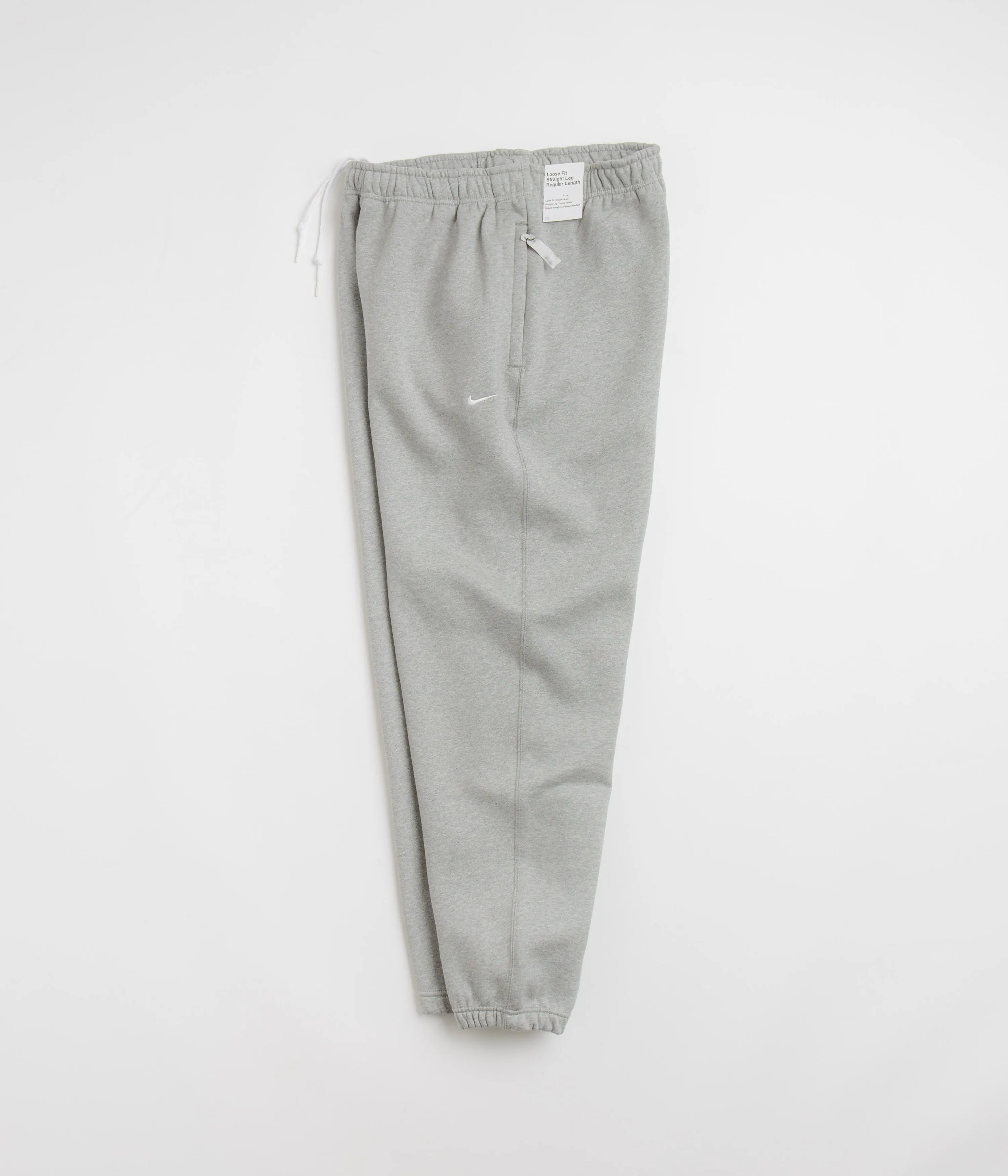 Nike Solo Swoosh Sweatpants - Dark Grey Heather / White