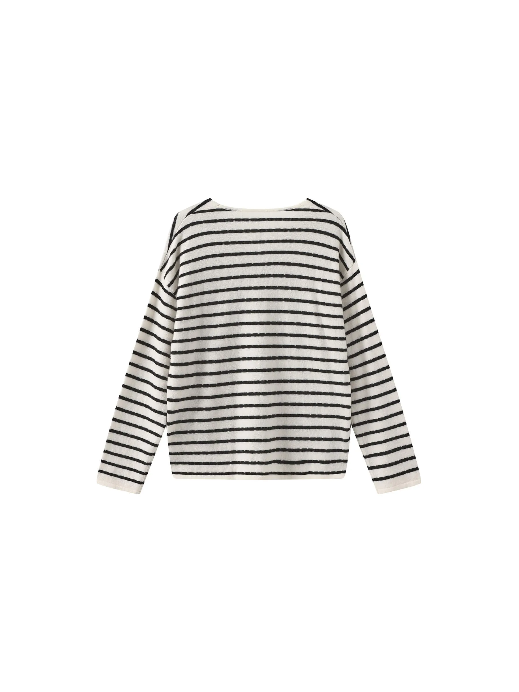 ONE BY CUBIC Striped Wool Knitted Jumper