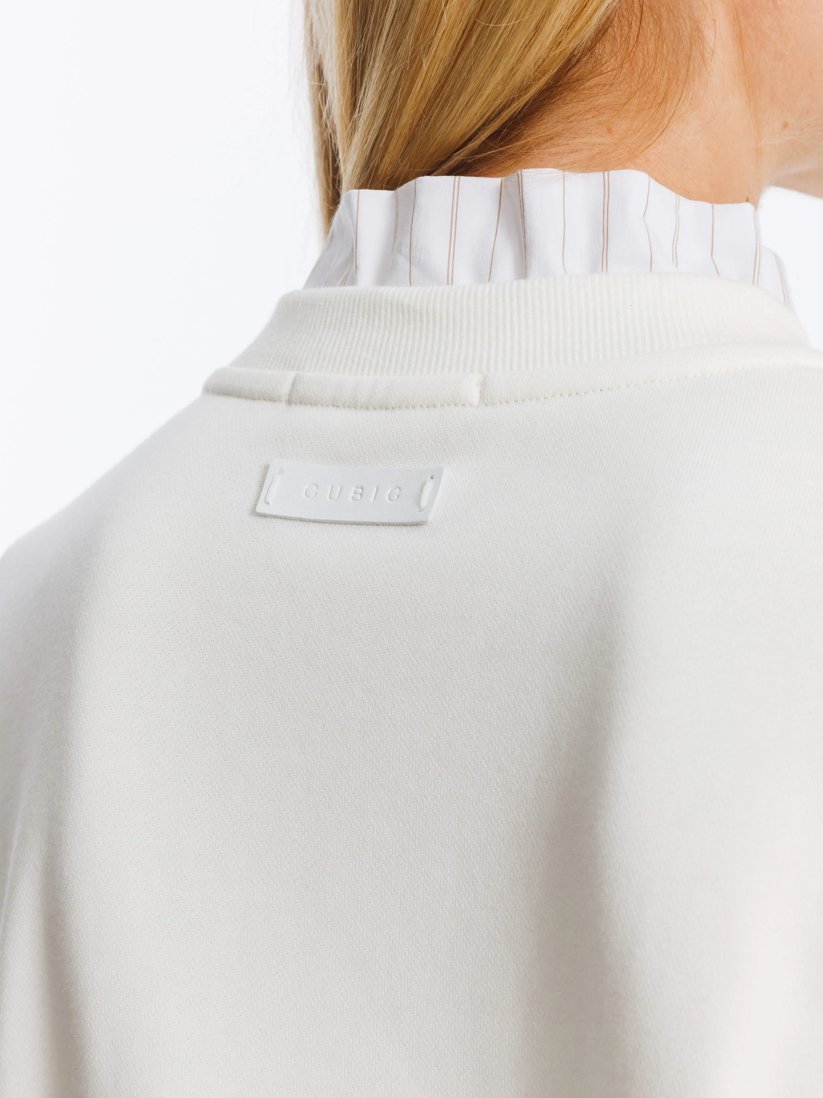 Oversized Sweatshirt with Cotton Blend