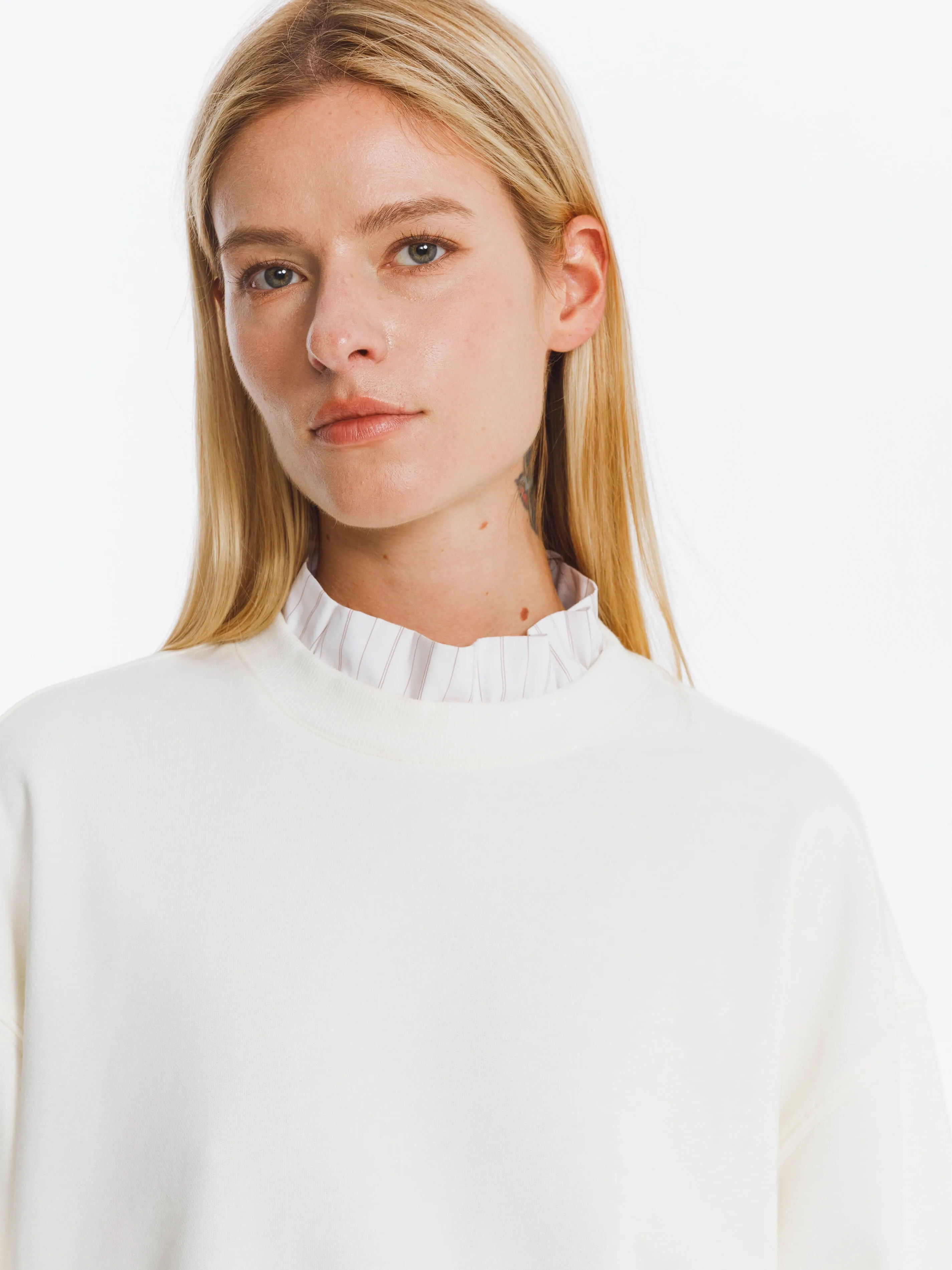 Oversized Sweatshirt with Cotton Blend
