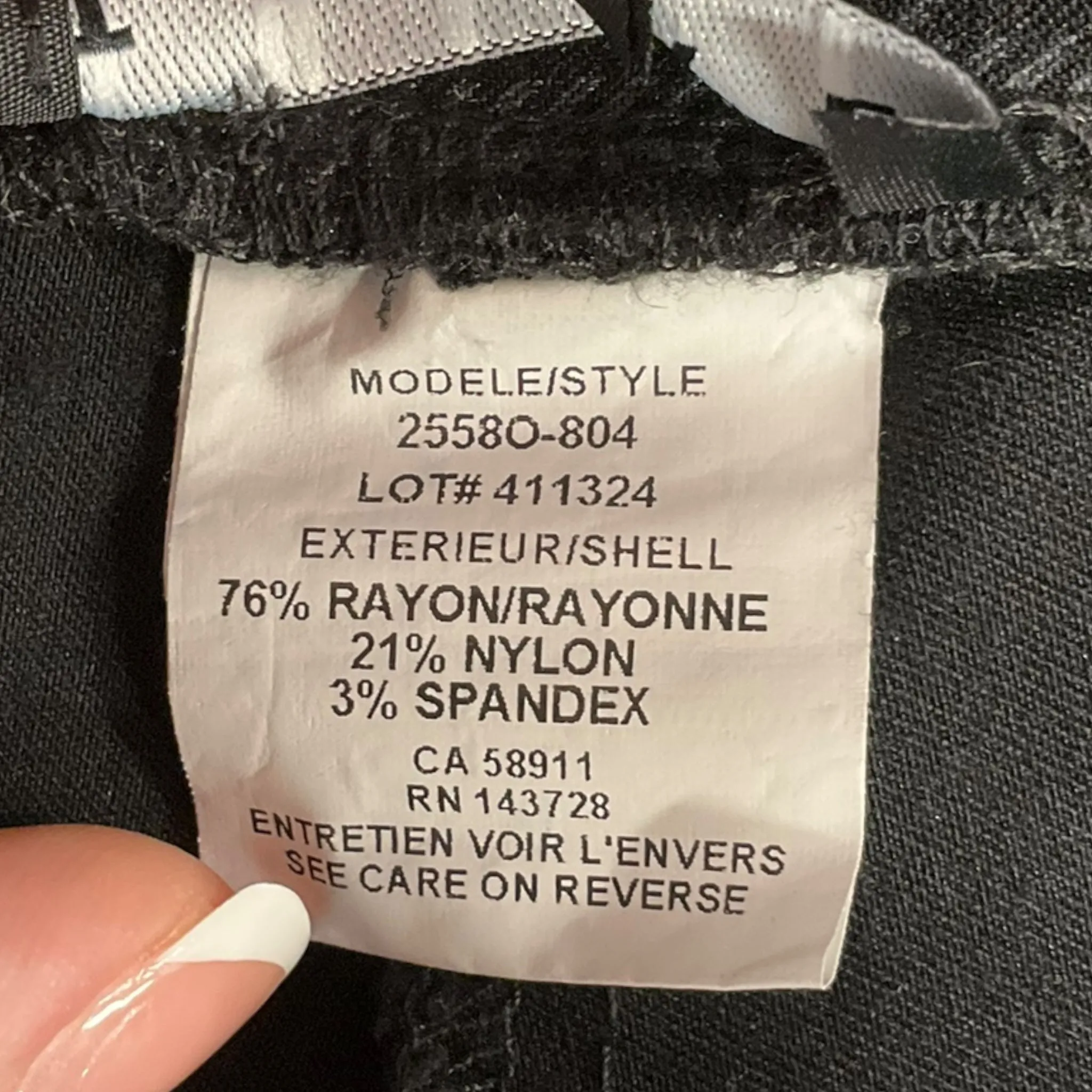 Pants Dress By Tribal In Black & Grey, Size: 6