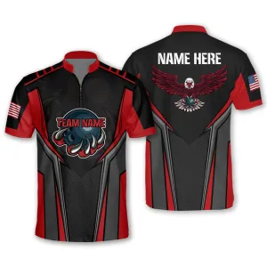 Personalized Eagle Bowling Jerseys for Men, Best Gift for Bowler