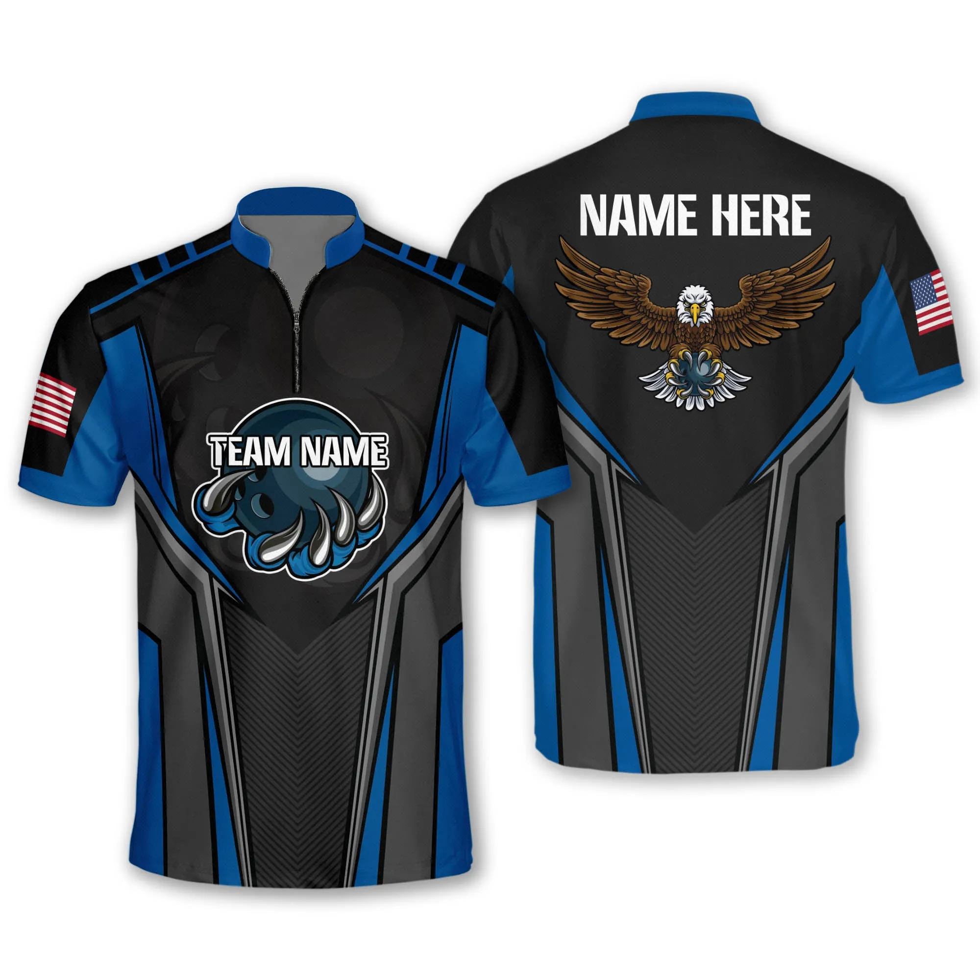 Personalized Eagle Bowling Jerseys for Men, Best Gift for Bowler