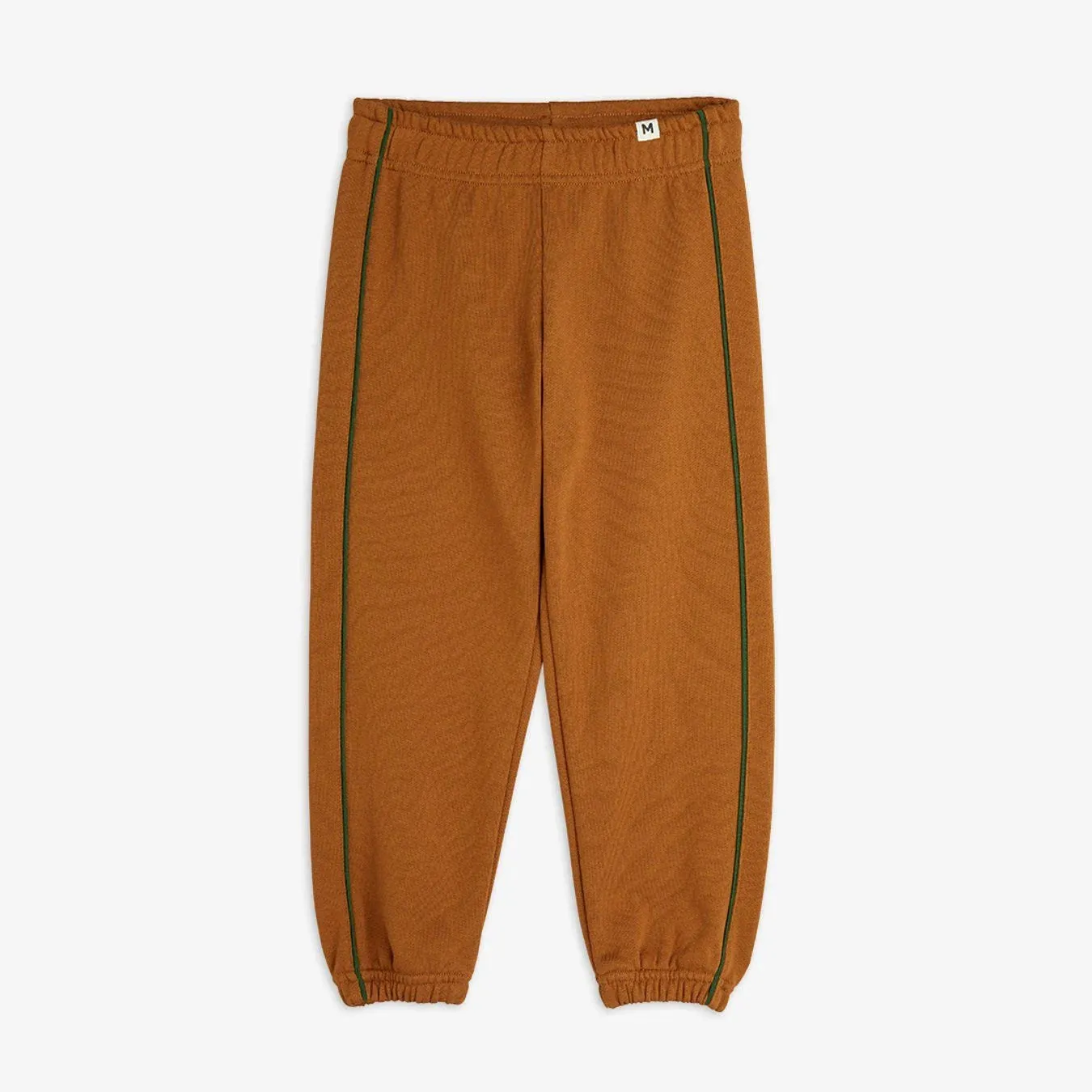 Piping Sweatpants-Brown by Mini Rodini
