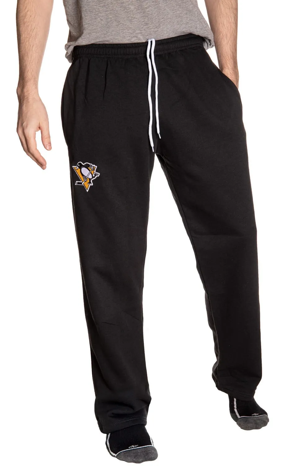 Pittsburgh Penguins Embroidered Logo Sweatpants for Men