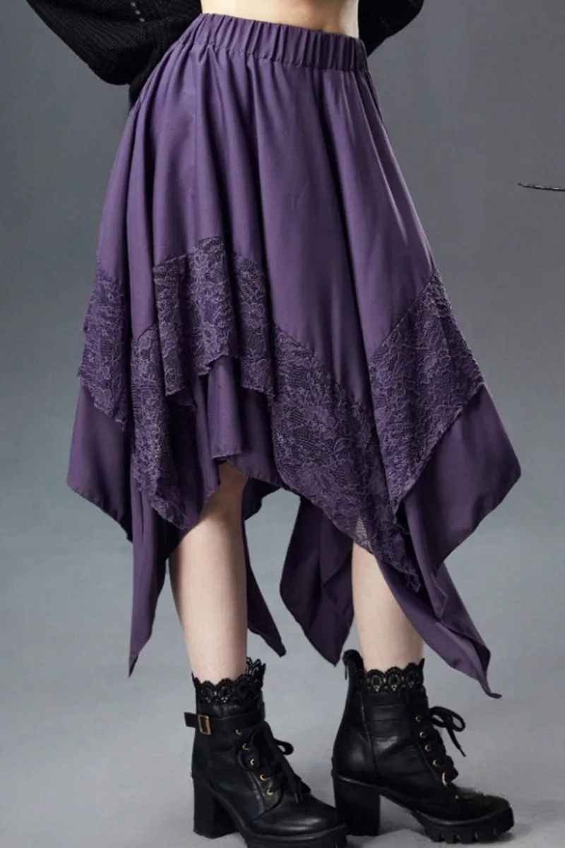 QS3493 Ruffle Lace Skirt