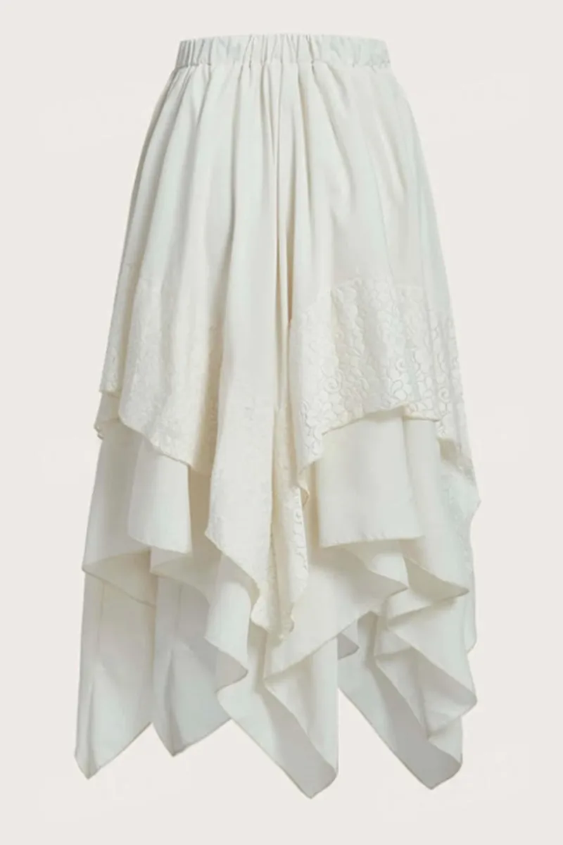 QS3493 Ruffle Lace Skirt