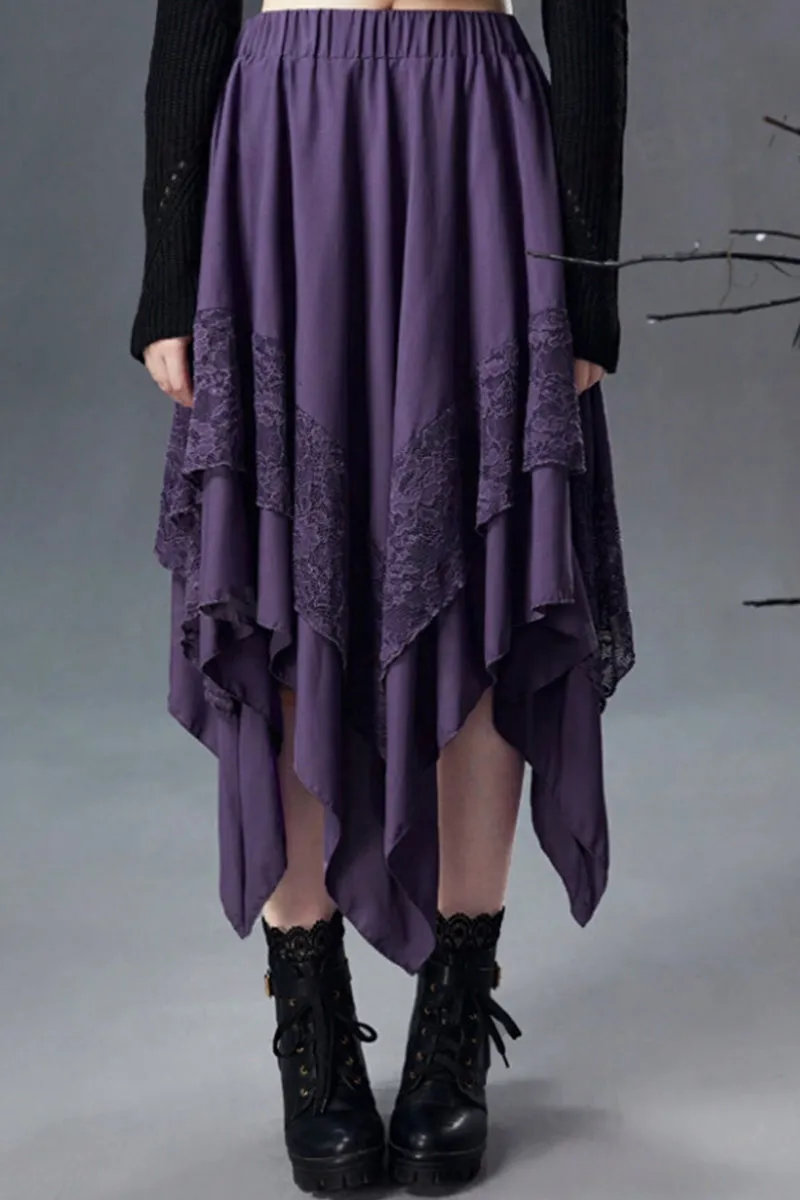 QS3493 Ruffle Lace Skirt