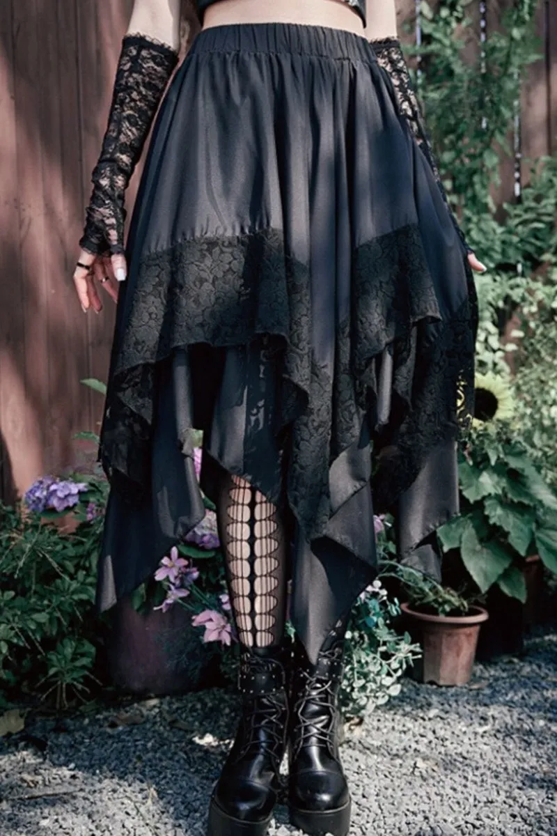 QS3493 Ruffle Lace Skirt