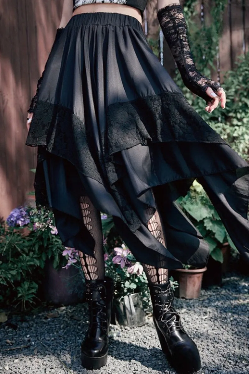 QS3493 Ruffle Lace Skirt