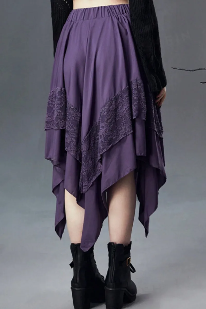 QS3493 Ruffle Lace Skirt
