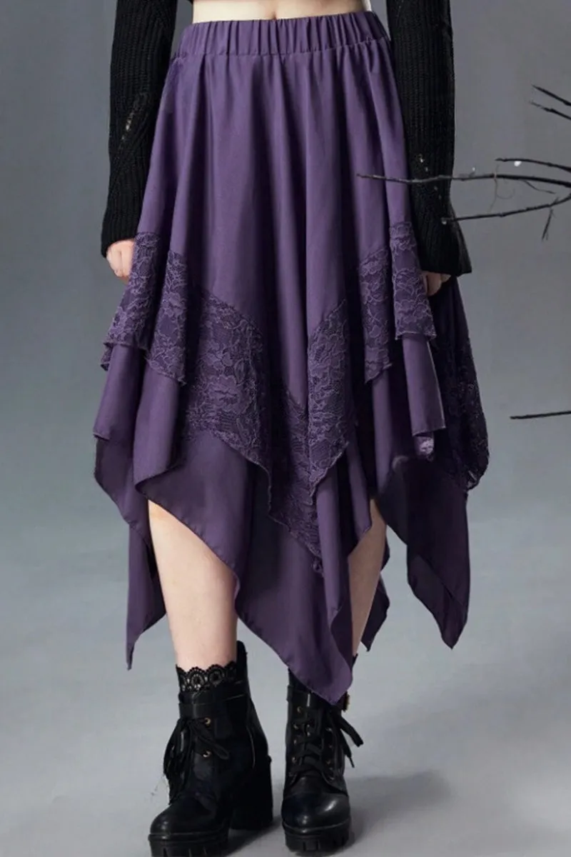 QS3493 Ruffle Lace Skirt