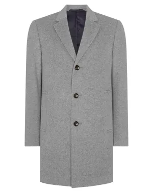 Quinn Twill Overcoat - Grey