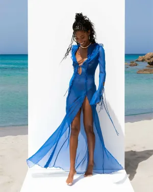 Rat and Boa Farretti Dress in Blue