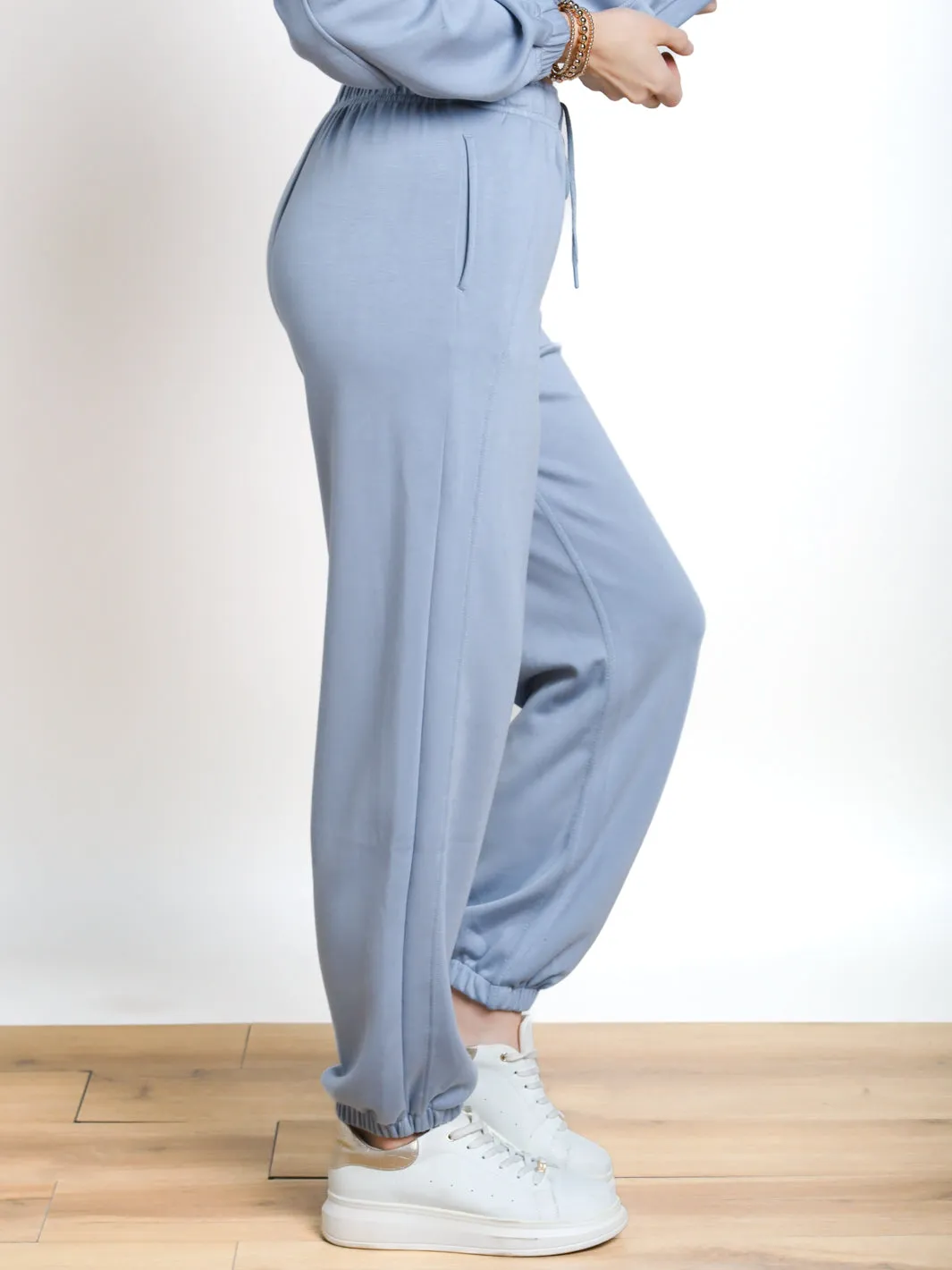 Running With It Drawstring Waist Joggers- Final Sale