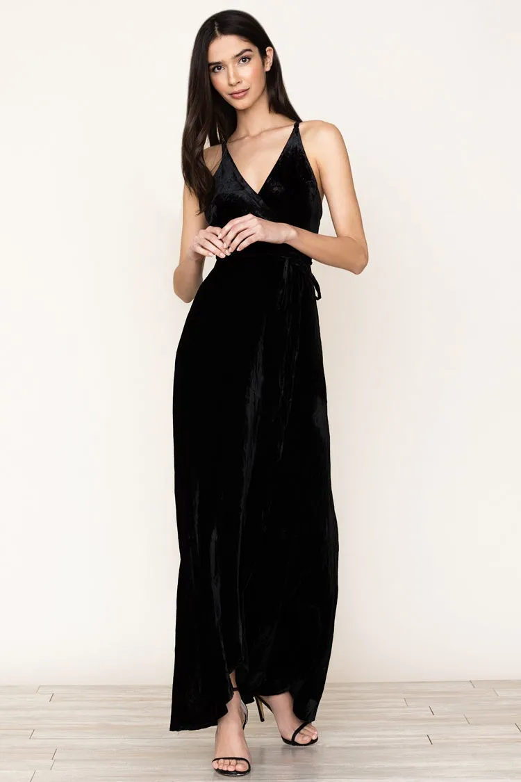 RUSH HOUR VELVET MAXI DRESS