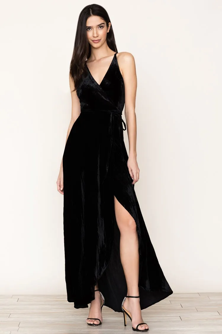 RUSH HOUR VELVET MAXI DRESS