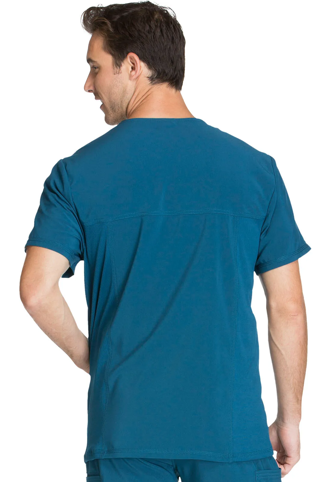 Scrub Top - Cherokee Infinity Men's V-Neck Top - Caribbean Blue, CK900A