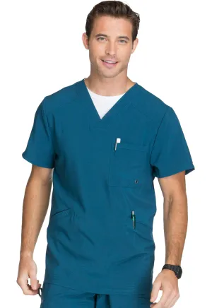 Scrub Top - Cherokee Infinity Men's V-Neck Top - Caribbean Blue, CK900A