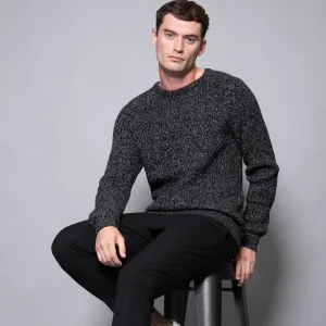 Seaton Crew Neck Moss Stitch Jumper