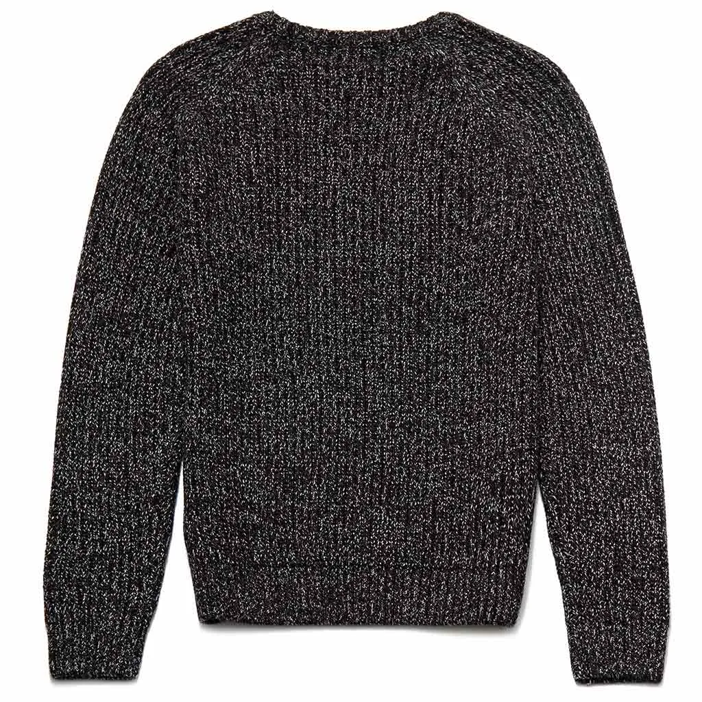 Seaton Crew Neck Moss Stitch Jumper