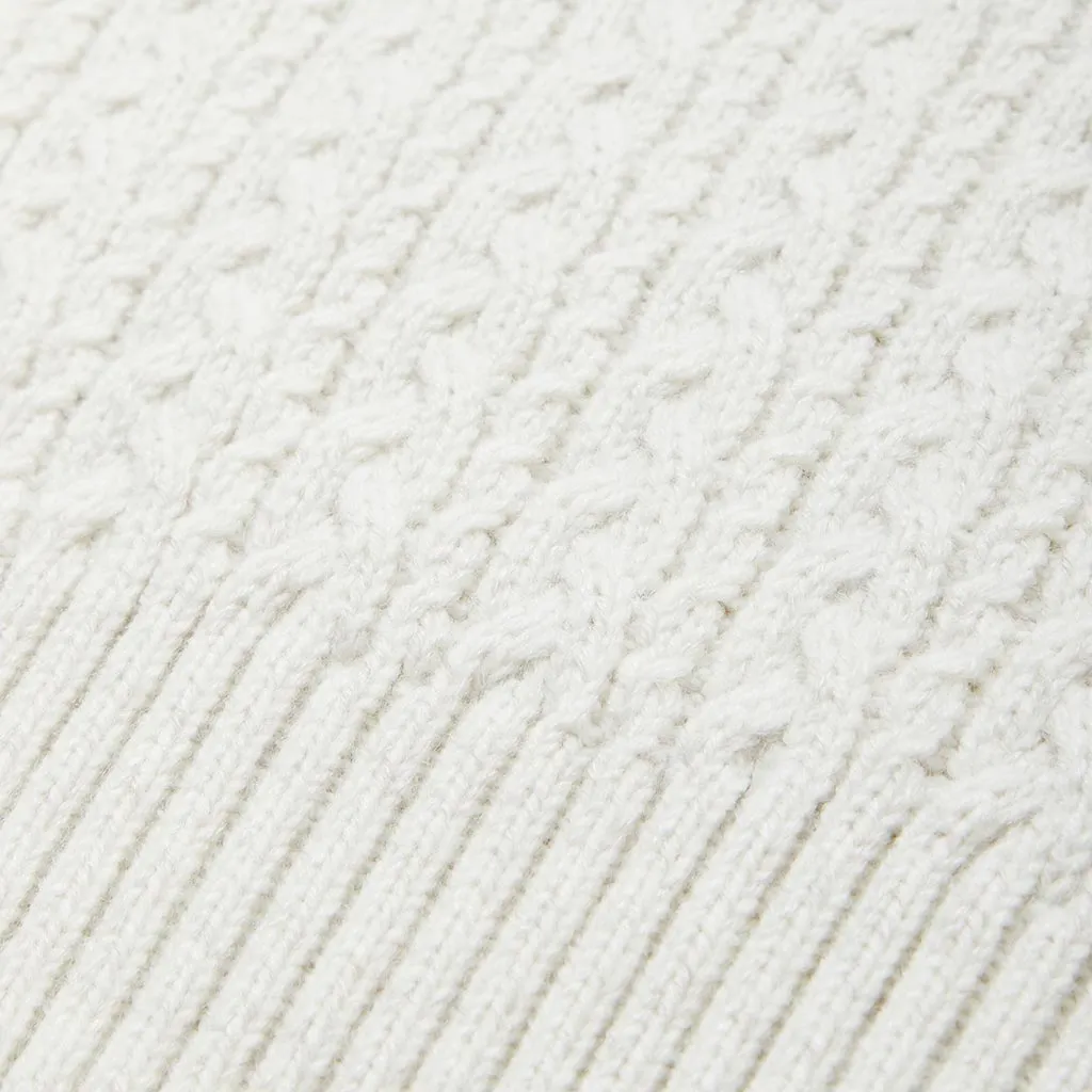 Seaton Crew Neck Moss Stitch Jumper