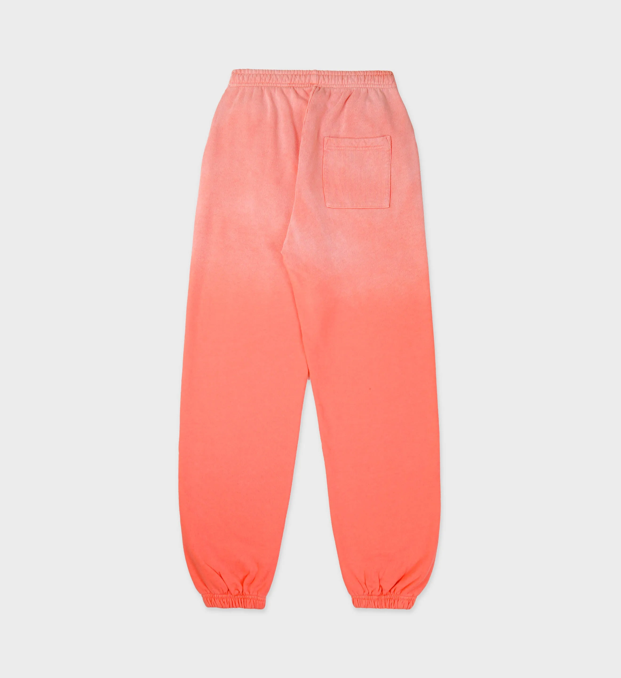 Serif Logo Sweatpant - Dip Dye Pink/White