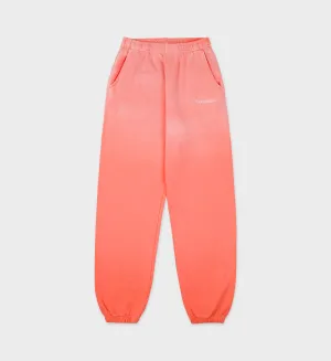 Serif Logo Sweatpant - Dip Dye Pink/White