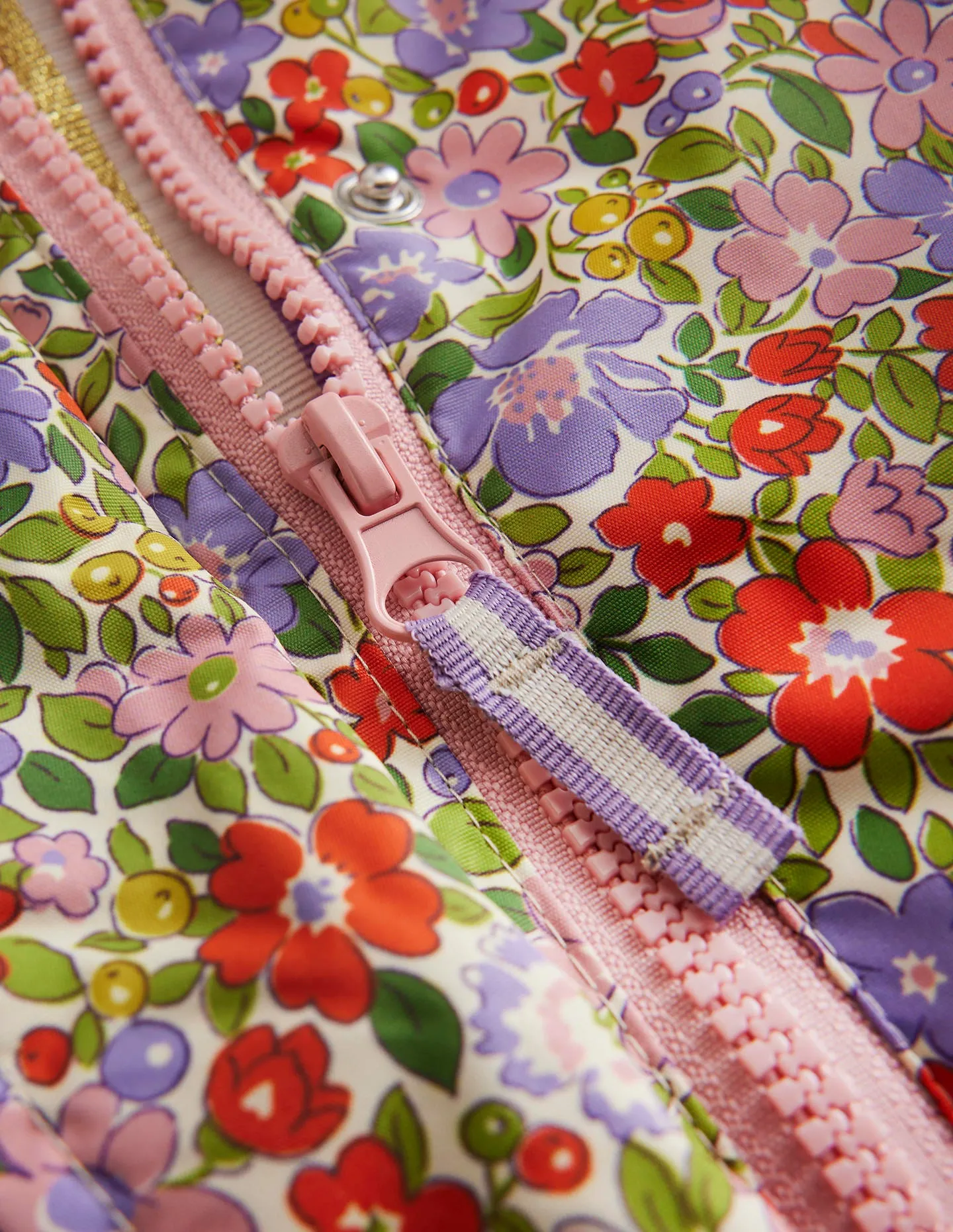 Sherpa Lined Anorak-Aster Purple Flowerbed