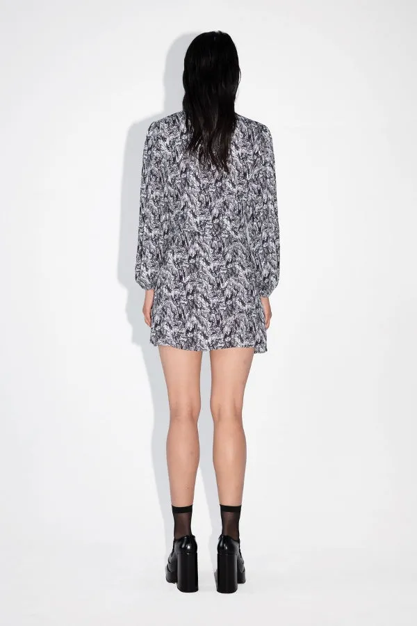Short Tiered Wrap Dress