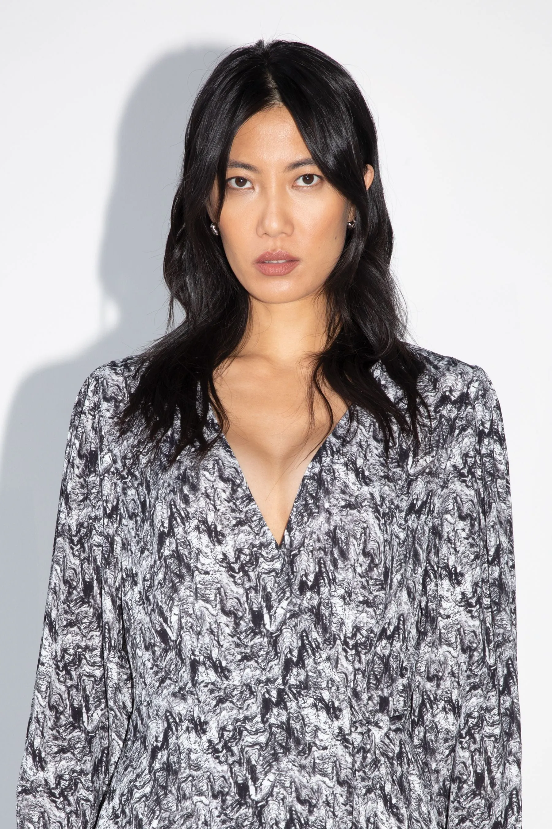 Short Tiered Wrap Dress