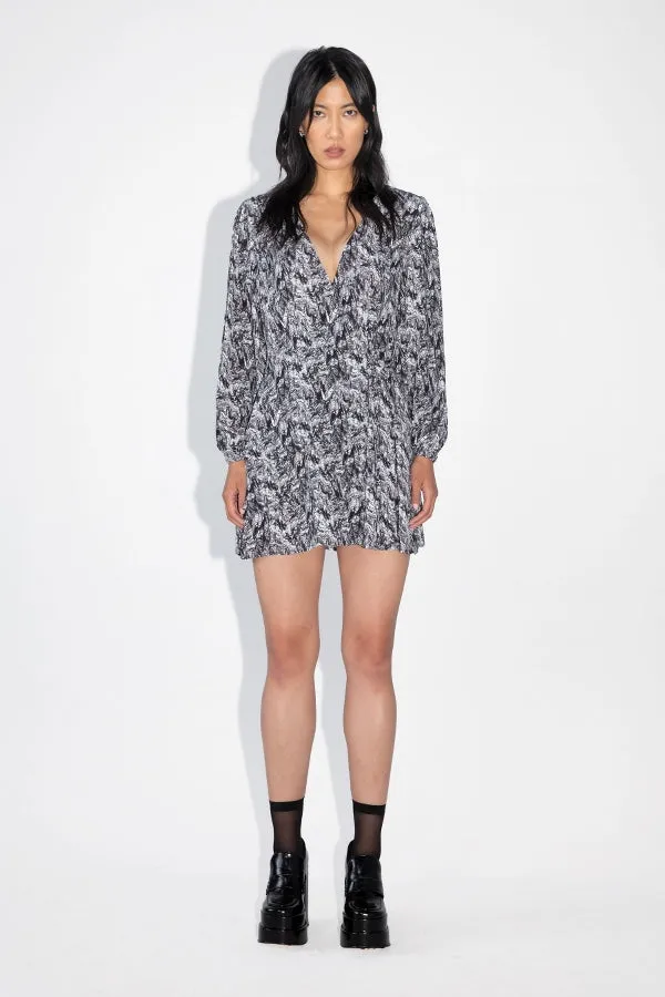 Short Tiered Wrap Dress