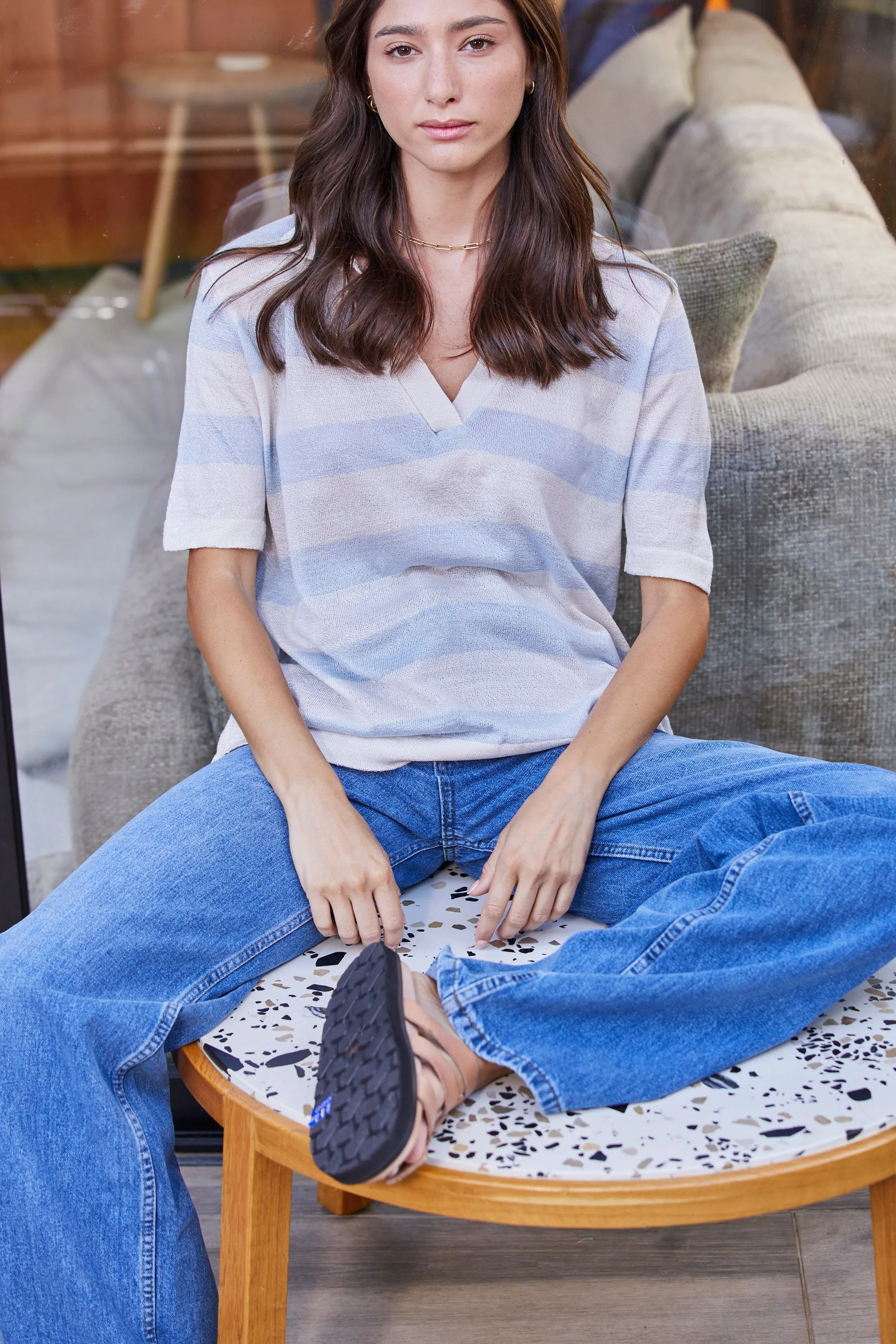Simon Knit Polo Top