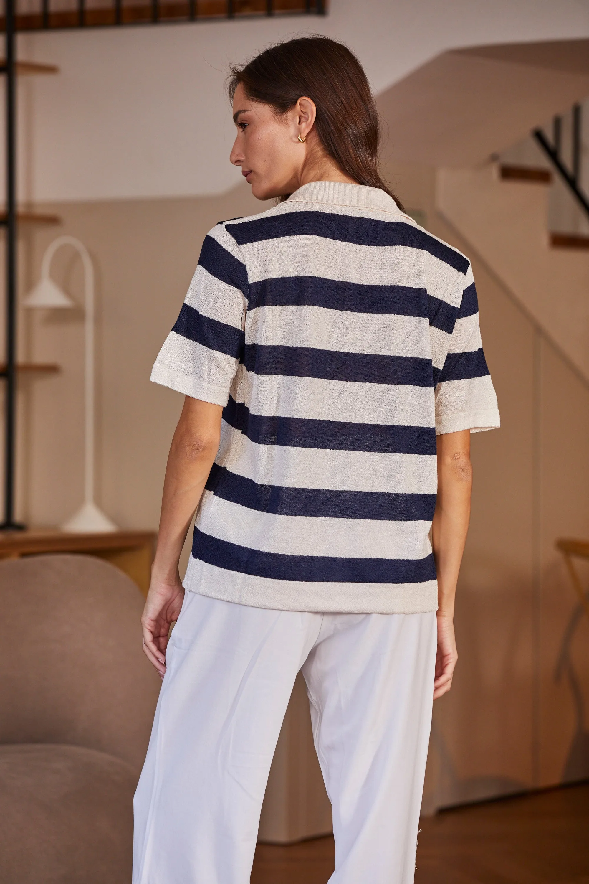 Simon Knit Polo Top