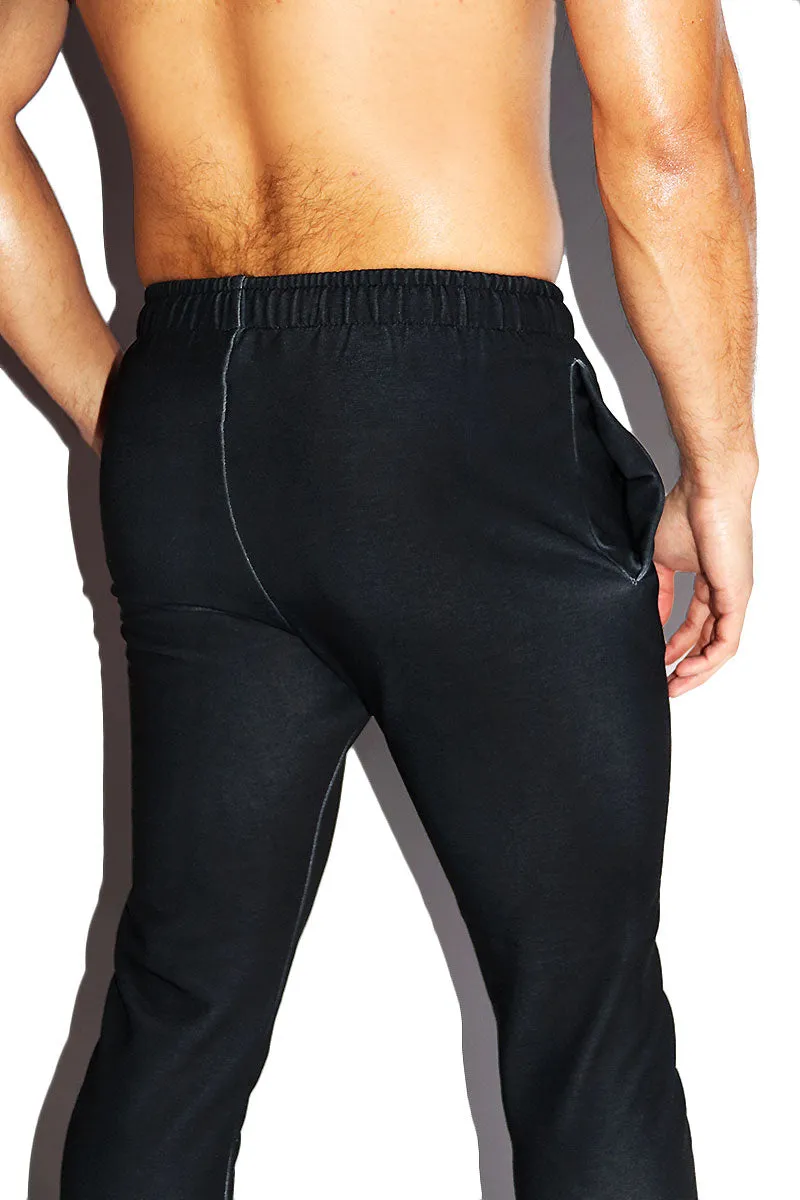 Skeleton All Over Print Sweatpants- Black