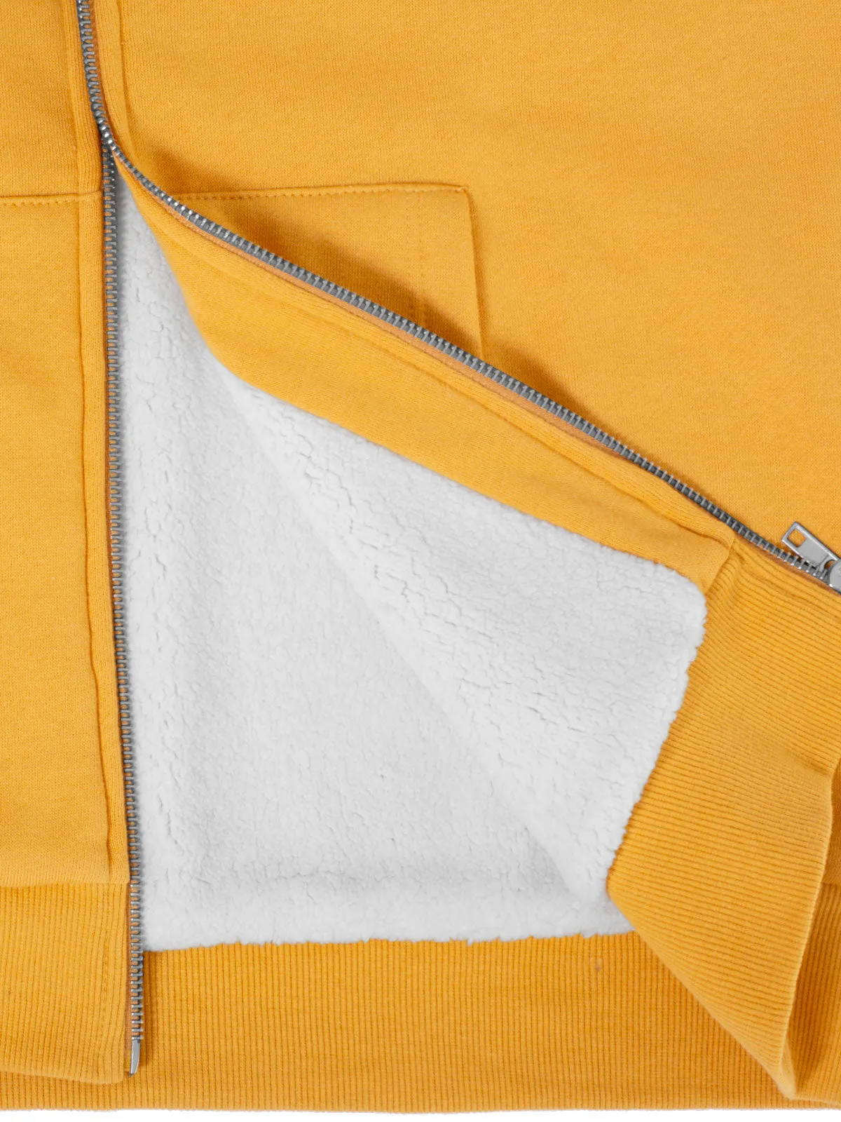 Sleeveless Sherpa Lining Zip Up Cozy Vest