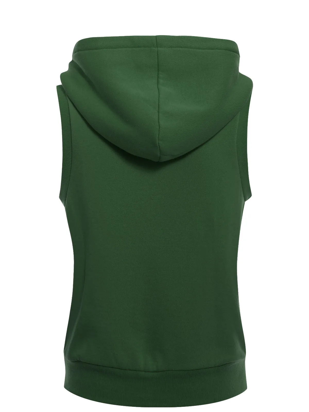Sleeveless Sherpa Lining Zip Up Cozy Vest