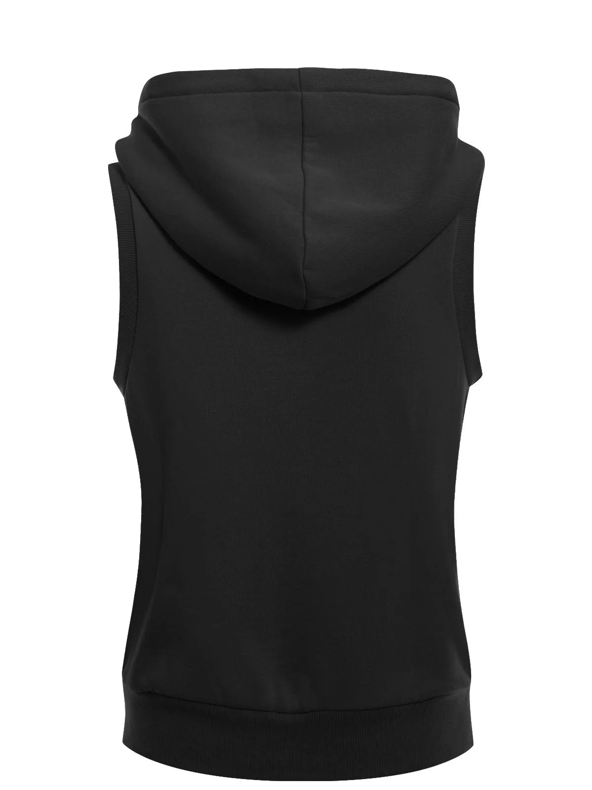 Sleeveless Sherpa Lining Zip Up Cozy Vest