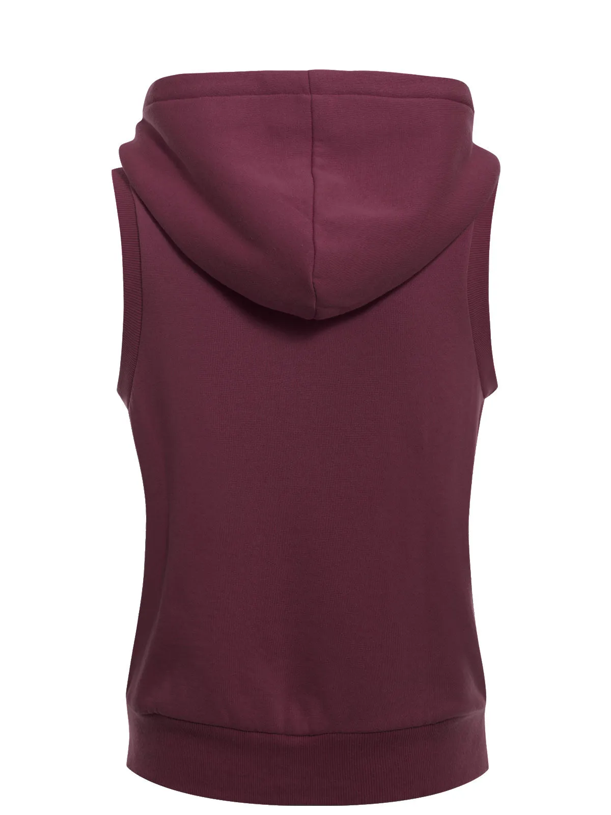 Sleeveless Sherpa Lining Zip Up Cozy Vest