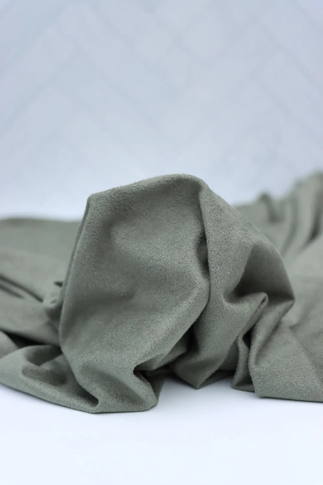 Smokey Sage Microsuede Jersey Knit